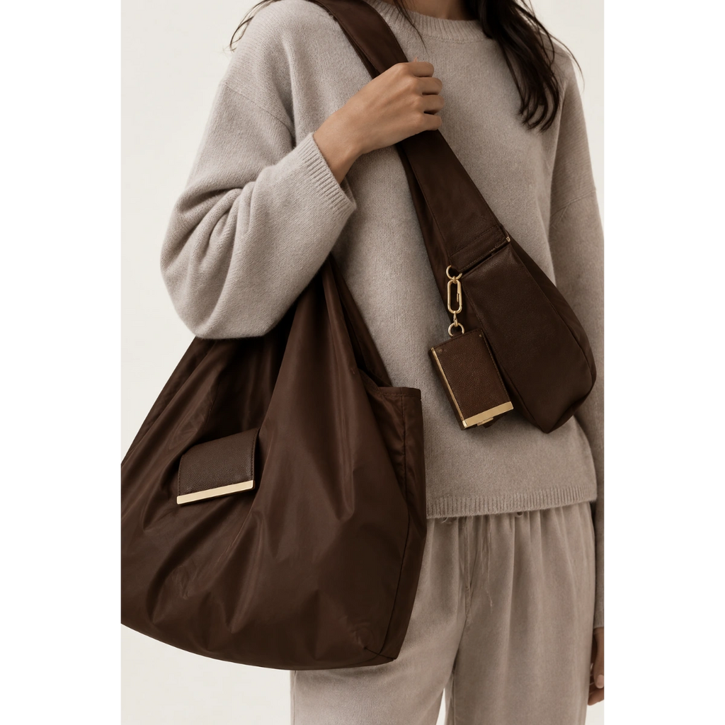 Keychain Tote - Brown