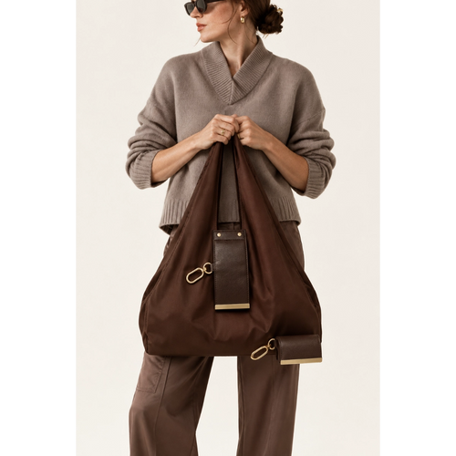 Keychain Tote - Brown